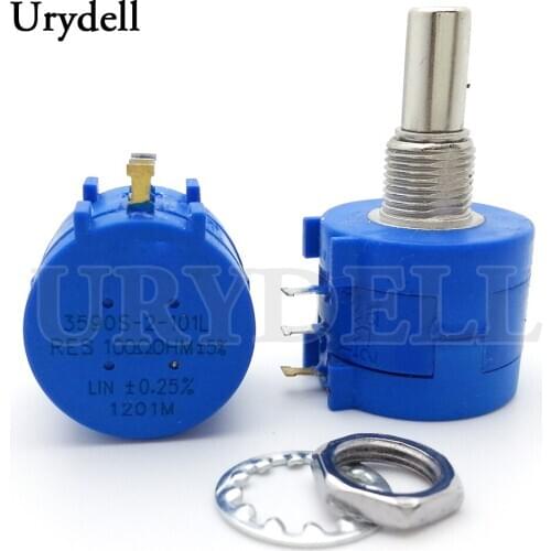 1pcs 3590S series resistance 100R 200R 500R 1K 2K 5K 10K 20K 50K 100K ohm Potentiometer Adjustable Resistor 102 202 502 103