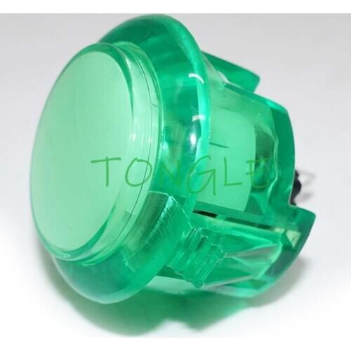 20pcs/lot SANWA Buttons 30mm Push Button Transparent Arcade Button Replace for Arcade Machine Console DIY