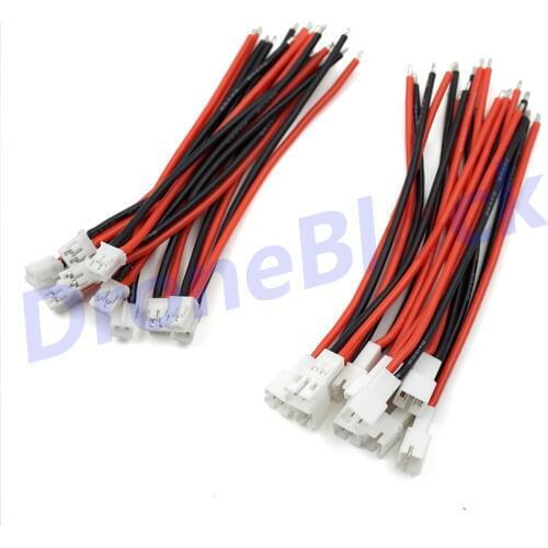20PCS Upgraded Tiny Whoop JST-PH 2.0 Male and Female Connector Cable for Battery H36 H67 Blade Inductrix E010 E013
