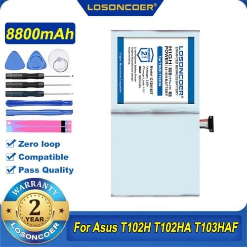 LOSONCOER 8800mAh C12N1607 Battery For Asus Transformer MINI T102H T102HA T103HAF T103HA T103H 0B200-02230100
