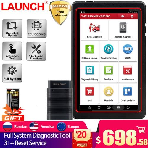 LAUNCH X431 Pro Mini V3.0 Full System Car Diagnostic tool car OBD OBD2 Bluetooth/Wifi Code Reader Scanner X-431 Pro Mini X431 V