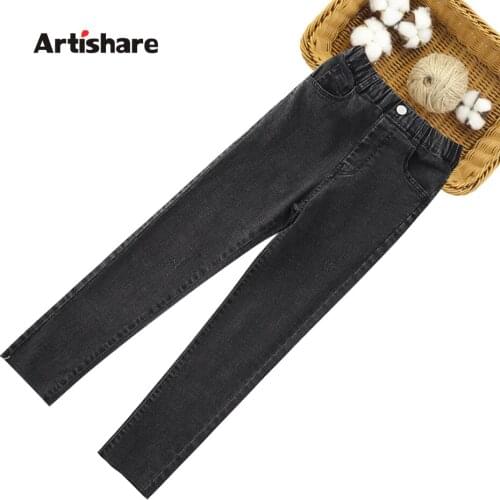 Jeans For Girl Solid Color Girl Jeans Child Casual Style Trousers For Children Spring Autumn Clothes For Girls 6 8 10 12 14