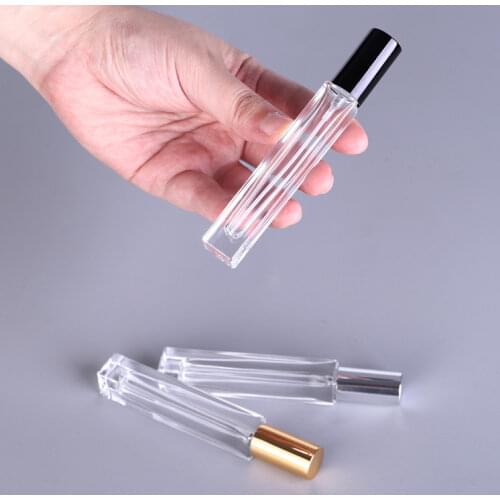 FX10H-10ML Transparent Long Tube Bottle Perfume Glass Empty Spray Bottle 100PCS/LOT