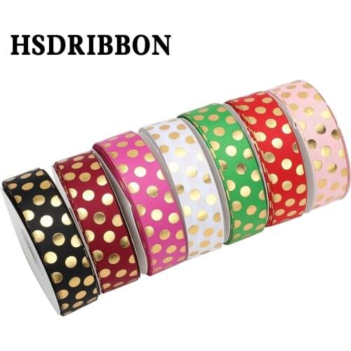 HSDRIBBON Free Shipping 38mm 1-1/2inch hsd-design custom Dot hologram Series on Grosgrain Ribbon
