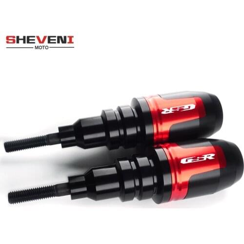 Logo GSR For SUZUKI GSR400 gsr600 gsr750 Motorcycle CNC Aluminum engine Frame Sliders Protector cover Falling Guard Crash Pads