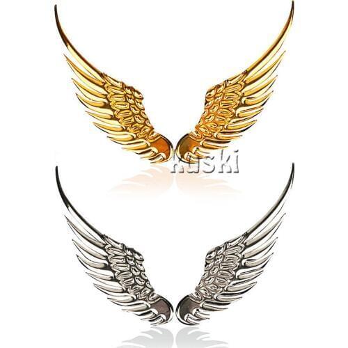 Metal 3D Wings Car Sticker For Mitsubishi ASX Lancer 10 9 Outlander Chevrolet Cruze Lacetti Aveo Captiva Accessories Car-Stylng