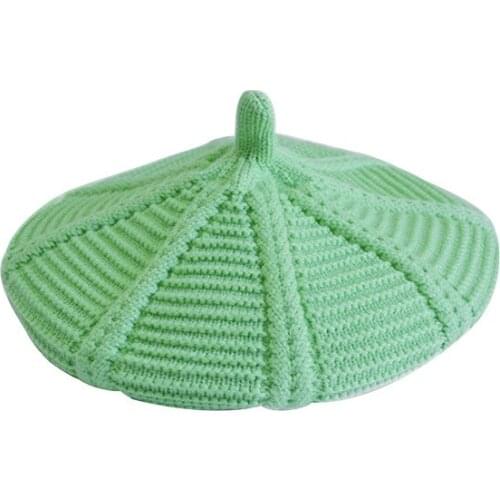 Fashion Winter Women Cute Elasticity Acrylic Knitted Cycling Windproof Warm Cap Berets Adult Multicolor Hat Skullies Beanies R40