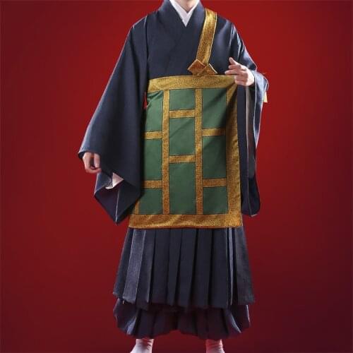 Anime Jujutsu Kaisen Getou Suguru Cassock Coat Uniform Party Kimono Cosplay Costume Full Set Men Halloween Free Shipping 2021New