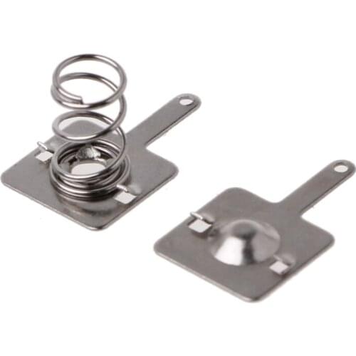 YYSD 50 Pairs Metal Battery Spring Plate Set for AA AAA Positive Negative Contact