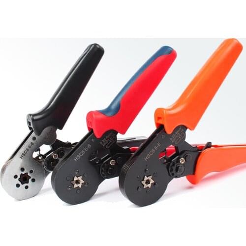 Crimping tools pliers electrical tubular terminals box mini clamp HSC8 6-6 0.25-6mm2 tools sets