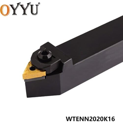 OYYU 20mm Cnc Boring Bar WTENN External Turning Tool Holder Lathe WTENN2020K16 Tungsten Carbide Inserts TNMG160404 Machine