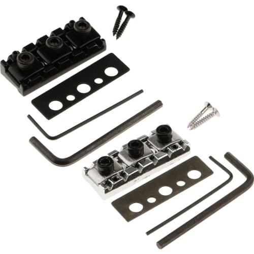 Tooyful Plastic Plastic Electric Guitar Tremolo String Locking Nut with Screw Wrench Set for Tremolo