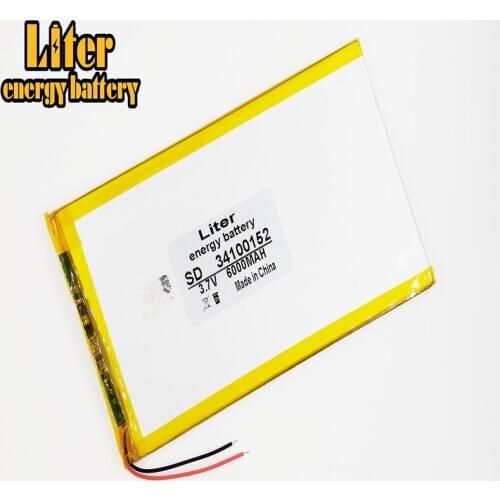 Polymer lithium ion battery 3.7V 34100152 35100150 6000MAH can be customized wholesale CE FCC ROHS MSDS quality certification