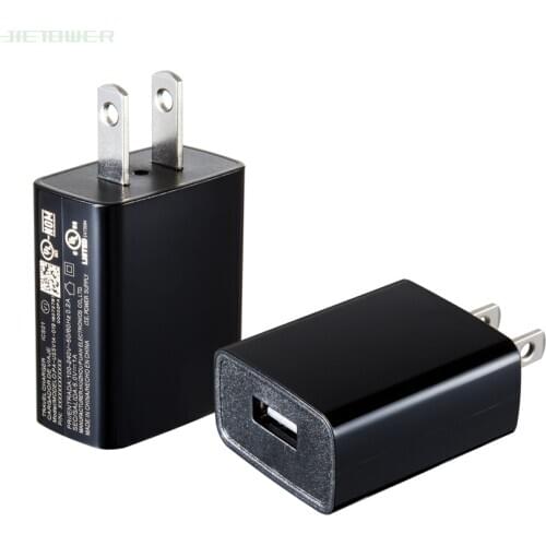 USA Single USB Power Adapter 5V 1A US Plug Wall Travel Charger for IPhone Samsung S9 Huawei Xiaomi Nokia Mobile Phone 30pcs