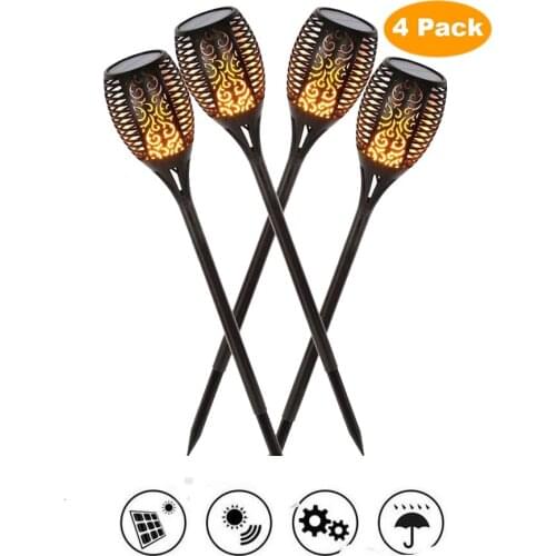 2-16 pcs Solar Flame Lights Outdoor 33 Led Solar Garden Light Colorful Flame Torches Lamp For Courtyard Garden Balcony lanterns