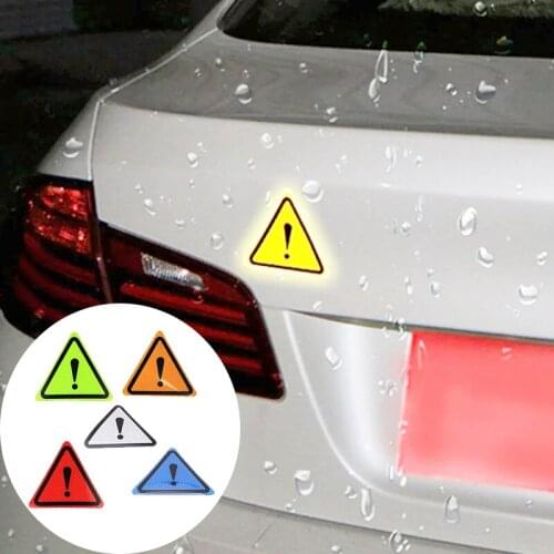 Universal Reflective Stickers Body Decoration Stickers Motorcycle Car Triangle Warning Labels Car Stickers Reflective Warning