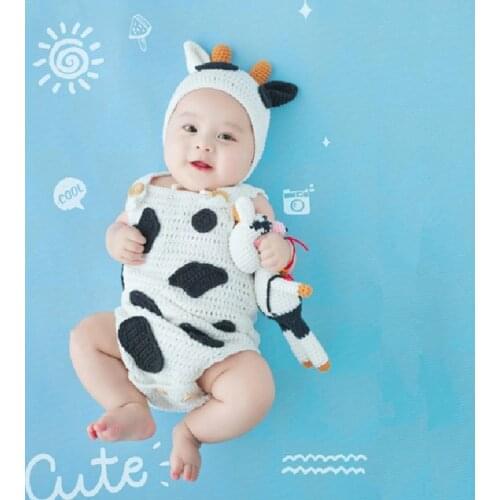 Crochet Knitted Newborn Baby Photography Props Photo Accessories Baby Costume Boys Girls Photographie Clothes Dropshipping