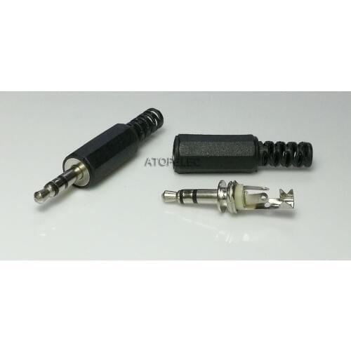 10pcs 3.5mm Stereo Headphone 3pin 3 pin Plug Connector