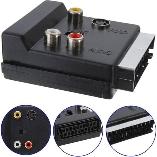 21p male female SCART Europe plug into AV terminal switching headband switch, 21PIN revolution Mother turn RCA