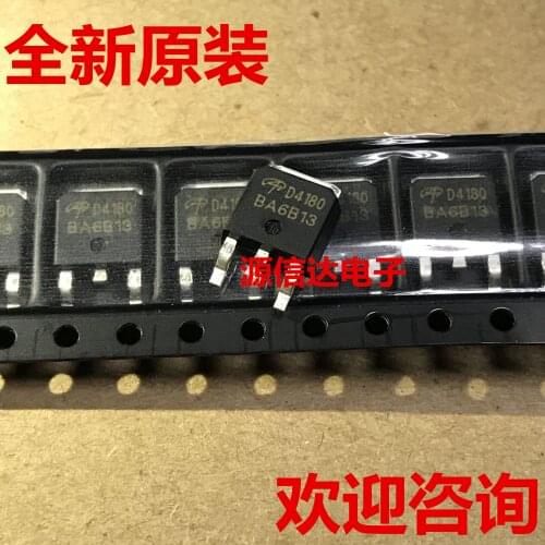 New original AOD4180 D4180 N channel 80V 54A field effect tube TO-252 imported from stock