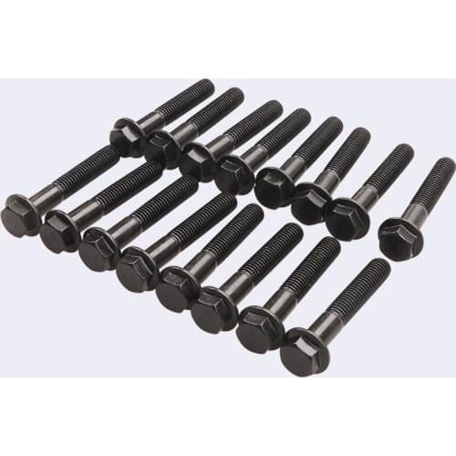 16PCS Auto Parts 7.3L Bolt Exhaust Manifold Bolt Kit High Quality And More Durable Suitable For Ford F250 F350