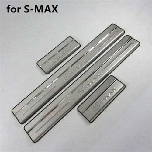 Car Styling Stainless Steel Scuff Plate/Door Sill Door Sill scuff plate door sill for Ford S-MAX 2007 2008 2009 2010-2019