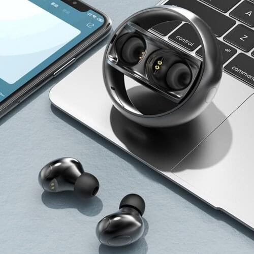 H8 Earphone Wireless Rotatable Design ABS IPX6 Waterproof Sport Earbud for Phone Left and right earphone can be used seperately