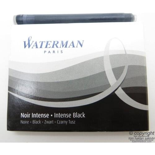 Waterman Black Fountain Pen Cartridge 8'li