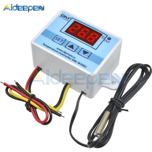 XH-W3002 AC 110V-220V Digital LED Temperature Controller 10A Thermostat Thermostatic Control Switch With Probe Sensor W3002