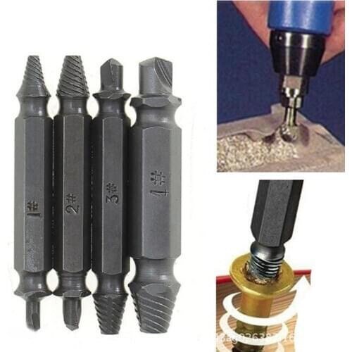 Screw Extractor Drill Screwing device Drill Removal Broken Bolts Easy Out Double Side Bolt Stud Screw Remover Extractors tools