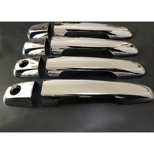 Chrome Car door handle cover exterior For Mitsubishi L200 Triton Pickup 2006 2007 2008 2009 2010 2011 2012 2013 2014 accessories