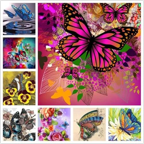 Square Butterfly Cross Stitch Diamond Embroidered Animal New Product On Shelves Diamond Painting Mural Hobby Gift