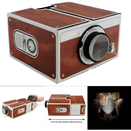 Mini Smart Phone Projector Home Cinema Use DIY Cardboard Projector For Phone