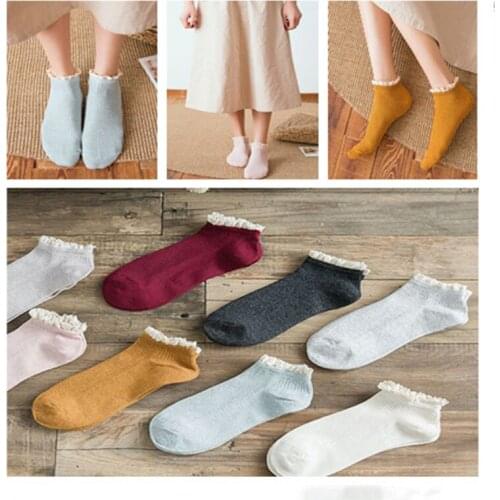 Fashion Lace Ruffles Soft Cotton Women Top Quality Spring winter Cute Socks Sweet Princess Girl Cozy Lovely Frilled Socks