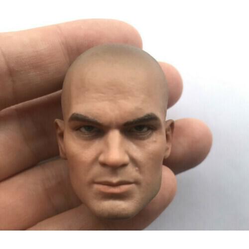 Custom 1/6 HITMAN 47 Head Sculpt Tobias Ripper Male Head Carving Toy for 12in Ph Body