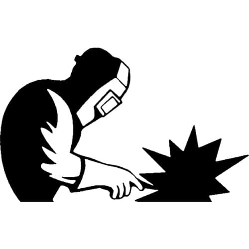 Welder Sticker Vinyl Welding Decal Motorcycle SUVs Bumper Car Window Laptop Car Styling Vinyl Decals