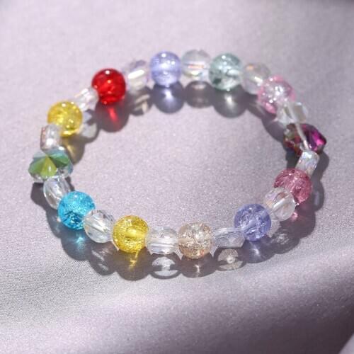 Natural crystal bracelet female non-fading crystal butterfly plum blossom good luck bracelet gift