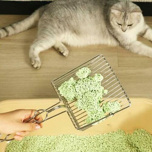 Stainless Steel Cat Litter Shovel Pet Garbage Sand Shovel Pet Dog Cockroach Artifact Dog Garbage Shovel Supplies Cleaning Shovel