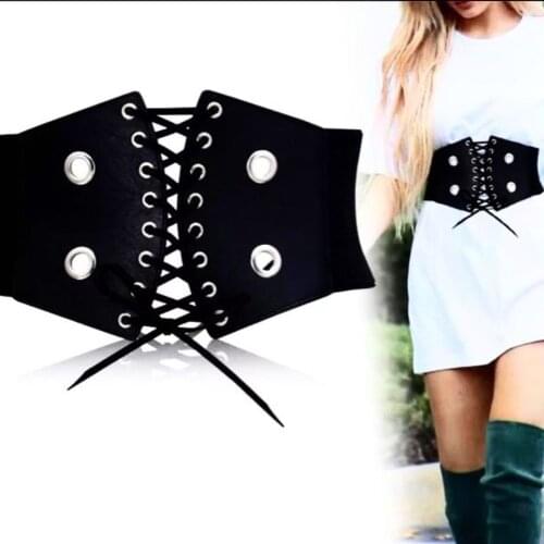 2021 New Model Womens Elastic Waistband. Tied Waspie Corset Obi Waist Belt Stretch Wide Band