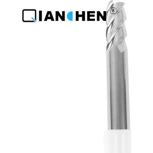 Qianchen high quality strength CNC industrial round nose knife D3r0.2*7*50*4T D4r0.2*10*50*4T D4r0.5*10*50*4T Milling Cutter
