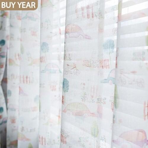 Modern Curtains for Living Dining Room Bedrooms Simple European Imitation Linen Screens Fashion Tulle Childrens Bedroom Curtain