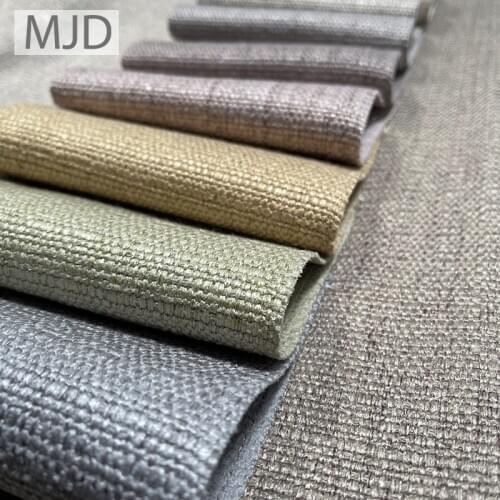 Solid Linen Woven Fabric By Yard/Half-yard Thickened Polyester Durable Soft Fabric Material For Sewing Width 57