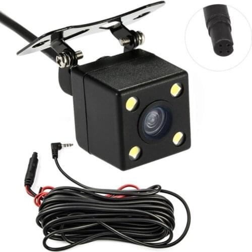 Universal Car Rear View Camera 4pin 2.5mm jack 6 Meter Cable DVR Camcorder Black Box Recorder Dash Cam Dual Recording 135 degree