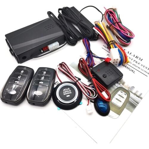 Universal Car One-button Start System Keyless Entry Engine Start Alarm System