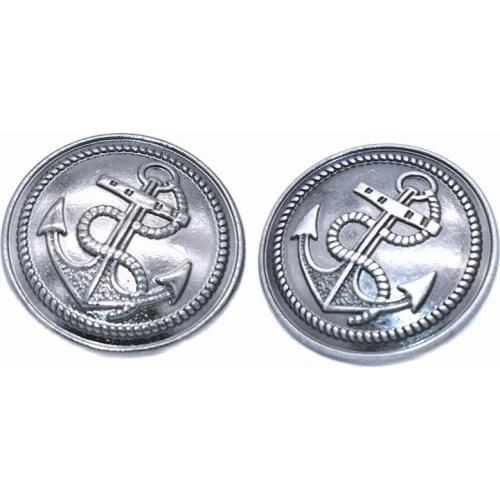 Vintage Metal Blazer Button Anchor Buttons Sewing Buttons Sailor Buttons Military Style suit buttons for Knitting Beads Menswear