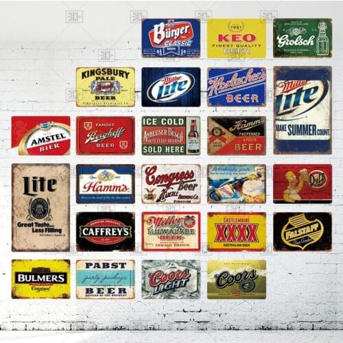 XXXXX Pabst Beer Bar Vintage Metal Sign Plaque Retro Bar Tin Sign Metal Plate Wall Art Decoration Club Decoration Board