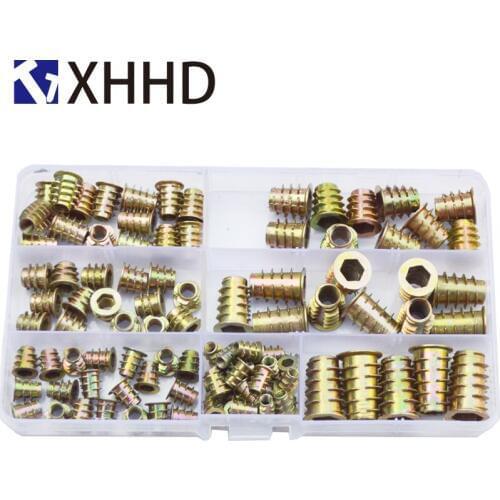 Internal And External Teeth Furniture Screw Nut Set Assortment Kit Box M4 M5 M6 M8 M10