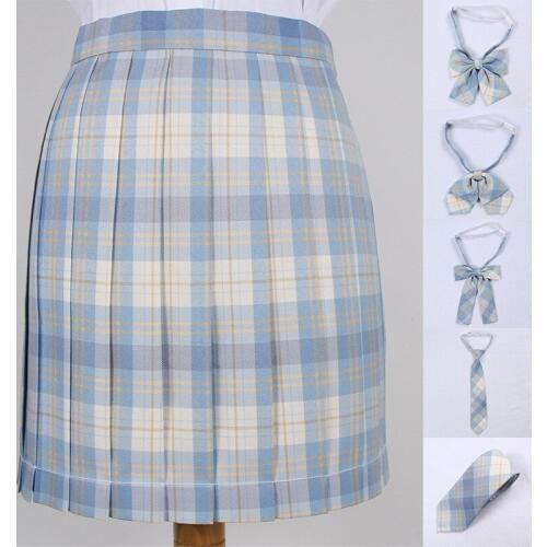 Japanese School Dresses JK Uniform Skirt Tartan Japanese Pleated Skirt Ice Cream Plaid Skirt For Girls Cosplay Anime Sailor Suit