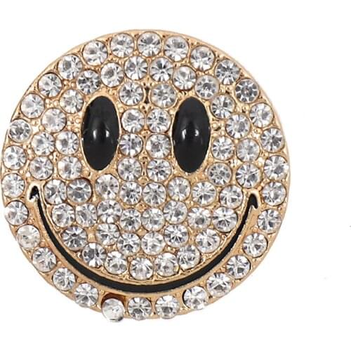 China factory wholesale diamond europe style smiley face fashion accessories jewelry