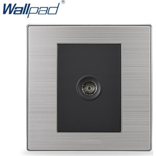 2019 Hot Sale TV Socket Wallpad Luxury Television Wall Power Socket Outlet Black / Champagne AC 110-250V